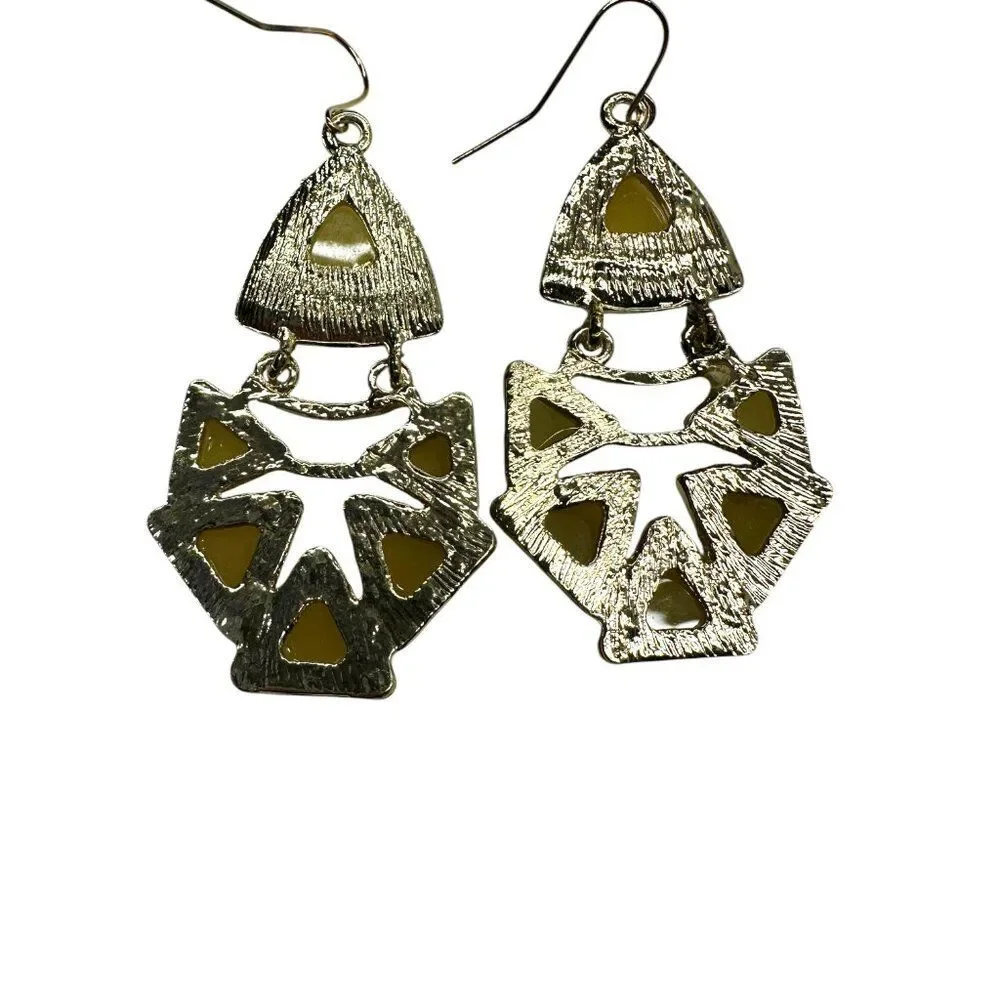Yellow Beaded Dangles - Picture 4 of 4